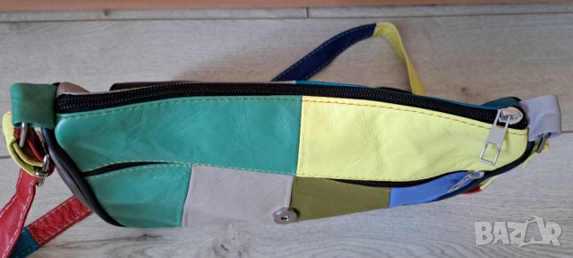 ЕСТЕСТВЕНА КОЖА НОВА Дамска чанта-28/21 см, снимка 6 - Чанти - 42468903