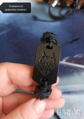 Луксозна мъжка гривна с вълк, снимка 7 - Други - 41780342