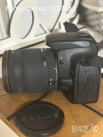 Пълен комплект за снимане: Фотоапарат  Canon 350D + универсален обектив Sigma 18-200 + подаръци, снимка 4 - Фотоапарати - 55806059