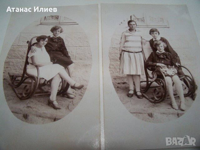 Три стари пощенски картички, ученички от Свищов 1928 - 1930г., снимка 6 - Филателия - 40148915