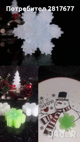 Коледни Снежинки(свещички), снимка 3 - Декорация за дома - 38778612