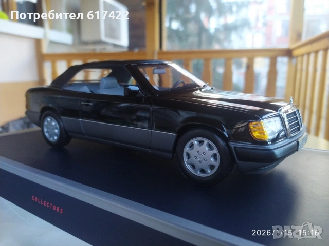 1:18 Метален модел на Mercedes  Benz  300 CE-24 Cabriolet W124 Norev, снимка 7 - Колекции - 53113690
