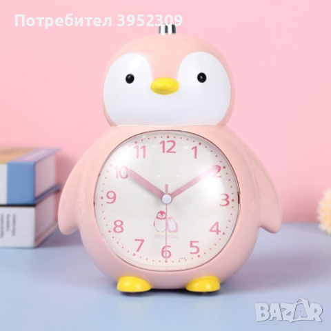 Детски часовник, нощна лампа Пингвин 14cm*18cm*10cm, снимка 2 - Детски - 44828228