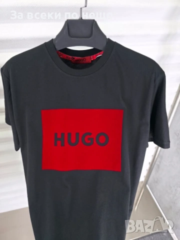 Hugo Boss Мъжка Тениска👕Мъжка Блуза С Къс Ръкав Хуго Бос - Черна Или Бяла Код A1270, снимка 2 - Тениски - 53530408