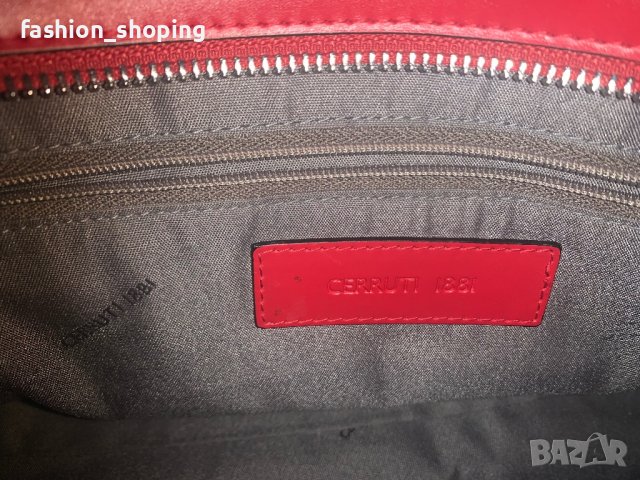 Дамска чанта Cerruti 1881, естествена кожа, снимка 12 - Чанти - 38890369