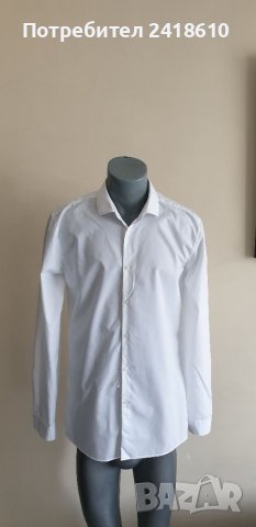 Hugo Boss HUGO Erondo Extra Slim Fit Easy Iron Mens Size 42/ 16 1/2/ L НОВО! ОРИГИНАЛ! Мъжка Риза!, снимка 9 - Ризи - 41600649
