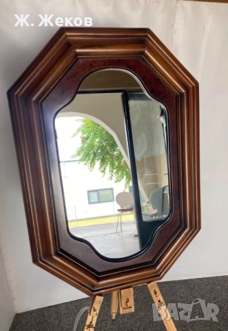 Стенно огледало с масивна рамка, снимка 2 - Огледала - 52921193