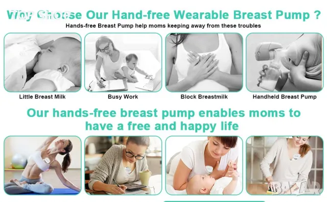 Смарт помпа за кърма Jkevow S10PRO, снимка 6 - Помпи за кърма - 48780669