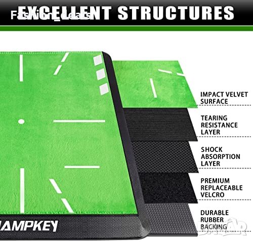 Нова Тренировъчна постелка за голф Анализ траектория замах поза удар , снимка 2 - Голф - 40314573