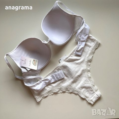 Ново бельо : нов бял сутиен 80B & памучни бразилиани H&M , снимка 4 - Бельо - 42156958