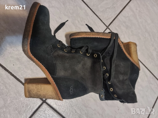 UGG дамски боти на ток номер 40, снимка 4 - Дамски боти - 52971827