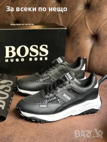 Мъжки маратонки Hugo Boss - 2 налични цвята Код D1345, снимка 2 - Маратонки - 47962630