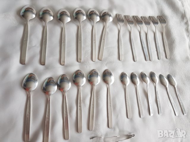 Комплект руски посребрени прибори, снимка 8 - Антикварни и старинни предмети - 42298889