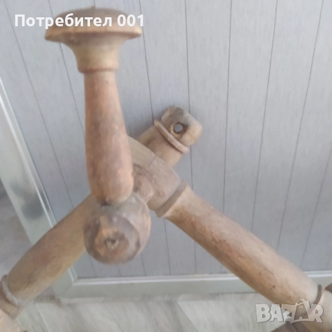 Стара дървена закачалка, снимка 4 - Закачалки - 52226041