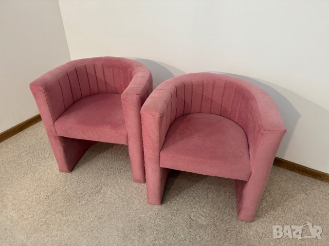 Розови плюшени фотьойлчета изработени по поръчка , снимка 3 - Дивани и мека мебел - 44281921