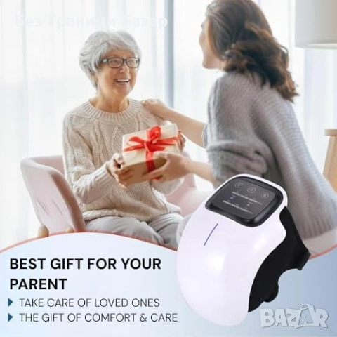 Нов безжичен Масажор за коляно с инфрачервена терапия, топлина и вибрация, снимка 8 - Масажори - 53280412