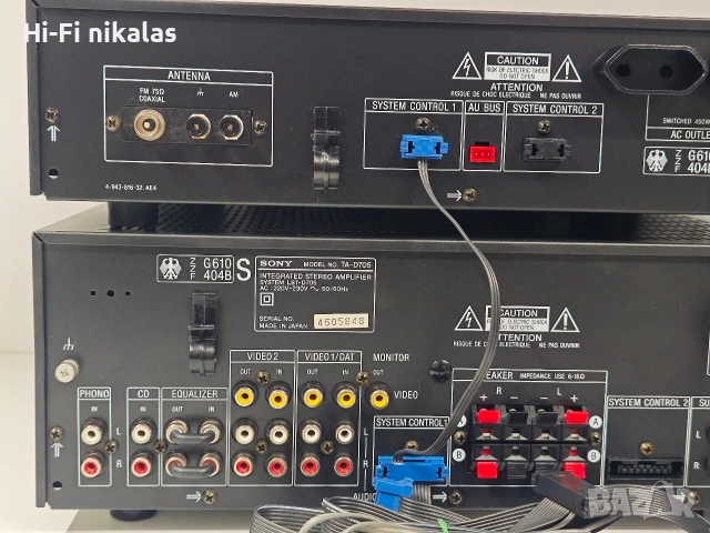 стерео усилвател FM радио ресийвър SONY TA-D705 ST-D705, снимка 9 - Ресийвъри, усилватели, смесителни пултове - 53606067