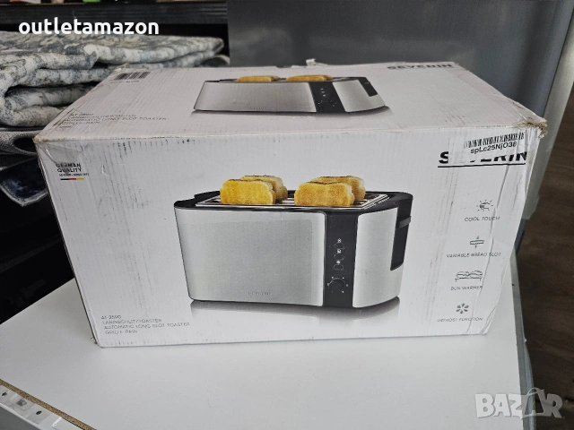 Тостер Severin AT 2590 за 4 филии, снимка 6 - Тостери - 53473557