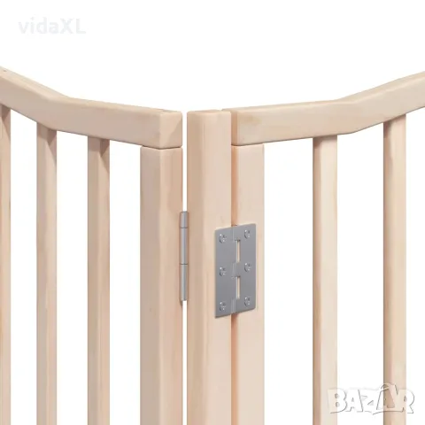 vidaXL Сгъваема преграда за кучета с врата 8 панела 640 см топола, снимка 10 - За кучета - 56146651