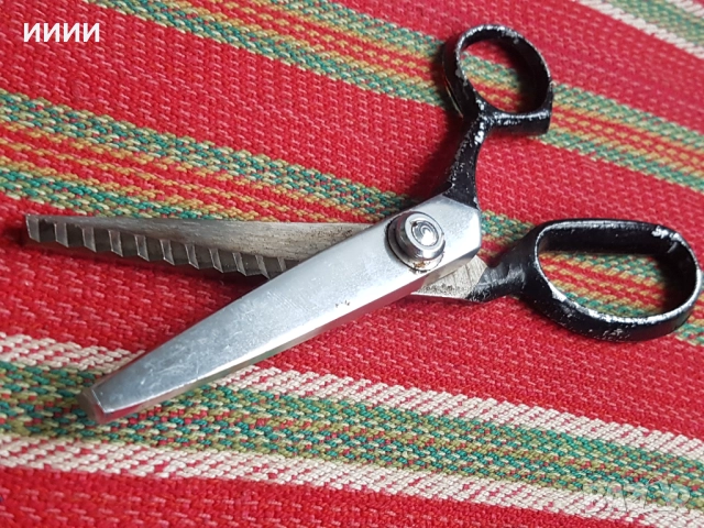 Ножица Зиг заг , снимка 3 - Антикварни и старинни предмети - 52582491
