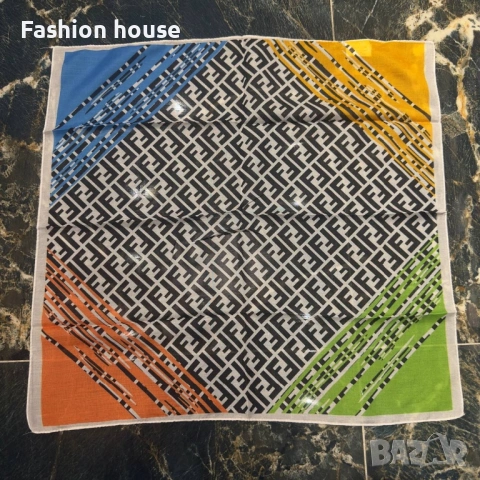 Fendi шал коприна, снимка 6 - Шалове - 53291242