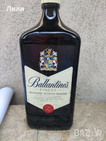 Стъклена бутилка Ballantines,3  литра