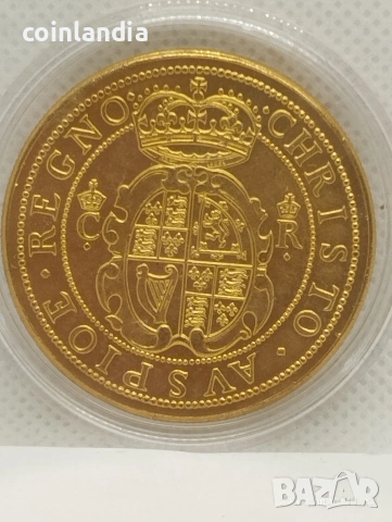 позлатена монета репродукция , снимка 2 - Нумизматика и бонистика - 53291146