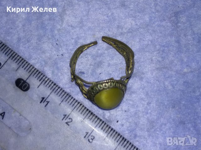 СТАРИНЕН ФИЛИГРАНЕН МЕЛХИОРЕН СКЪПОЦЕНЕН РЕТРО ПРЪСТЕН с ОГРОМЕН ЮВЕЛИРНО ШЛИФОВАН ЛУНЕН КАМЪК 26117, снимка 16 - Антикварни и старинни предмети - 40574642