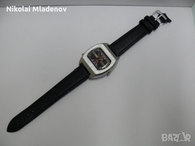 Съветски ПОЛЕТ/POLJOT Автоматичен Мъжки ръчен часовник, работещ!, снимка 6 - Мъжки - 53180601