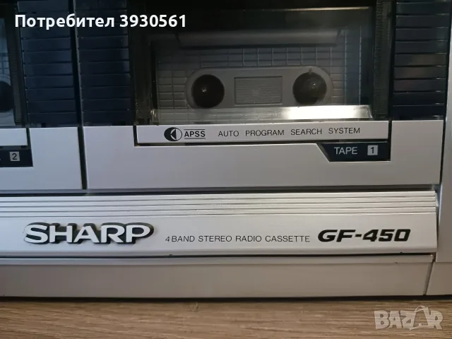Радиокасетофон sharp gf 450, снимка 10 - Радиокасетофони, транзистори - 55728497