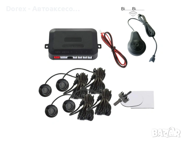 Парктроник с 4 четири датчика за паркиране на заден ход 12V, снимка 6 - Аксесоари и консумативи - 53722641