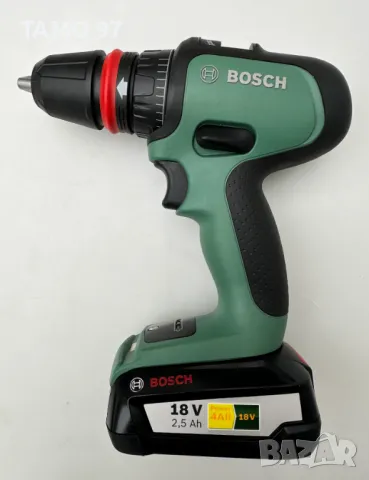  BOSCH AdvancedDrill 18 - Безчетков винтоверт 2x18V 2.5Ah неразличим от нов!, снимка 2 - Винтоверти - 49048650