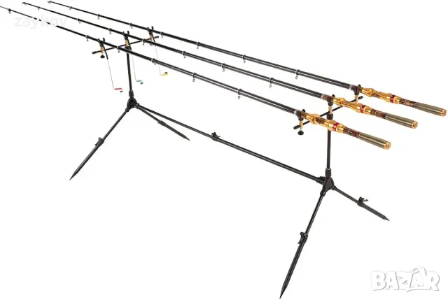 Регулируем прибиращ се държач за въдица за риболов на шаран Lixada, снимка 4 - Въдици - 50336299