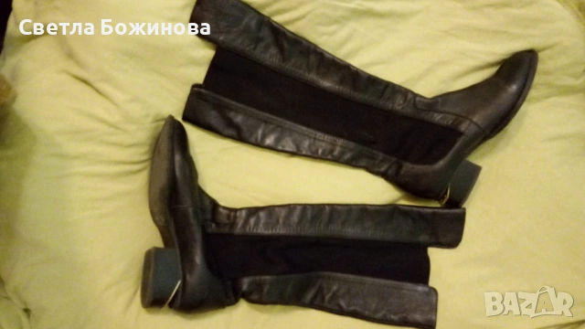 Дамски кожени ботуши , снимка 4 - Дамски ботуши - 53804789