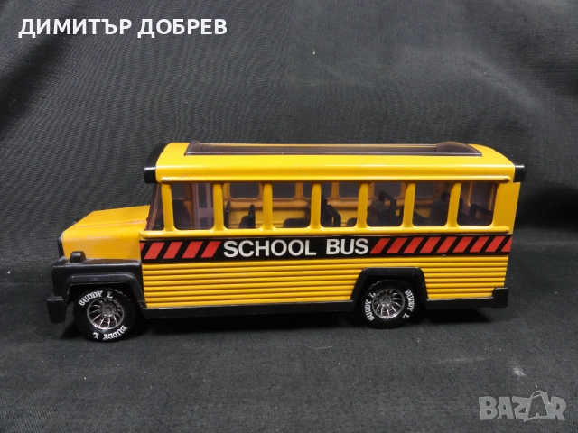 СТАРА РЕТРО МЕТАЛНА ИГРАЧКА УЧИЛИЩЕН АВТОБУС BUDDY-L HONG KONG 1981, снимка 2 - Колекции - 52874697