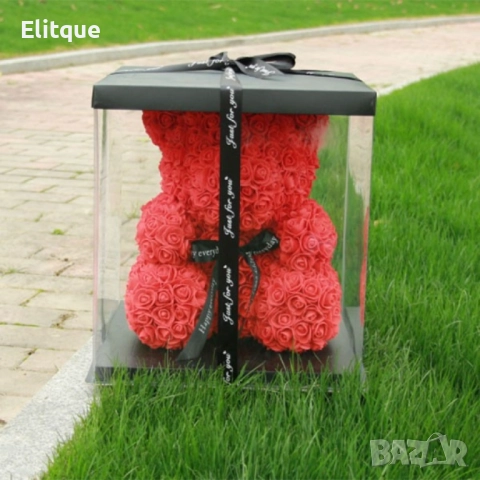 Мече изработено от рози с панделка , снимка 6 - Декорация за дома - 52787073