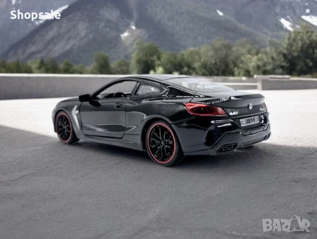 Автомобил BMW M8 с 3 реалистични звука и светлини – мащаб 1:24, снимка 4 - Коли, камиони, мотори, писти - 51863585