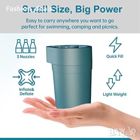 Нова Електрическа въздушна помпа за Матрак Плувни пръстени Вакуумни торбички, снимка 2 - Други стоки за дома - 41181389