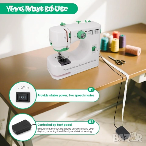 Електрическа шевна машина 12 програми, снимка 3 - Други инструменти - 53735667
