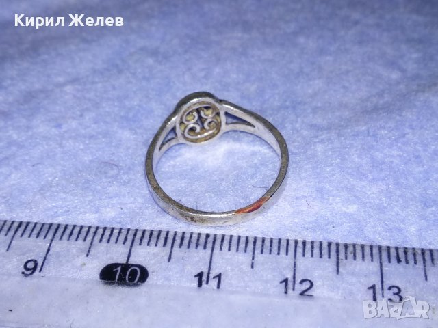 АЖУРЕН АРИСТОКРАТИЧЕН СТИЛЕН СТАР СРЕБЪРЕН ПРЪСТЕН ВИСОКА ПРОБА СРЕБРО ТЕСТВАНО 36612, снимка 4 - Антикварни и старинни предмети - 39976278