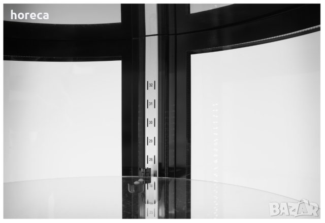Кръгла витрина за торти с 4 рафта - 360л, от 0°C до +6°C, снимка 2 - Хладилни витрини и фризери - 41395419