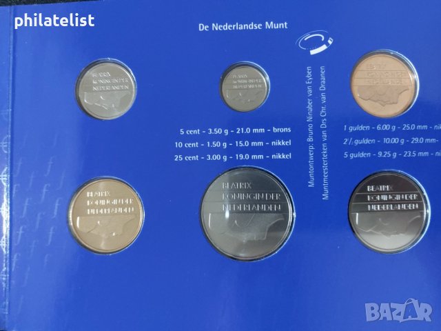 Нидерландия 1999 - Комплектен сет от 6 монети, снимка 3 - Нумизматика и бонистика - 44500361