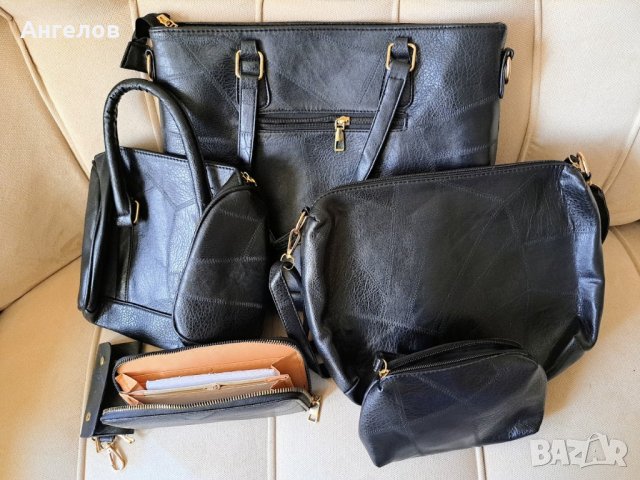 Комплект дамски чанти 6 части, еко кожа, снимка 5 - Чанти - 41933299