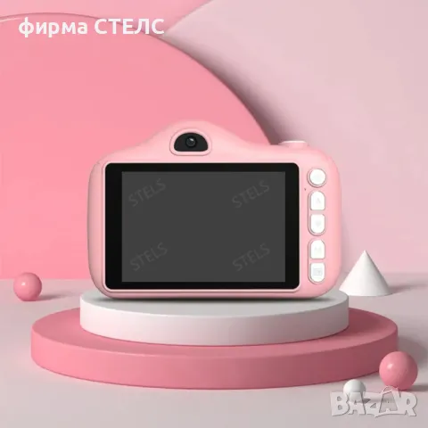  Детски фотоапарат STELS X750, Селфи камера, Full HD видео, Игри, снимка 5 - Образователни игри - 49842404