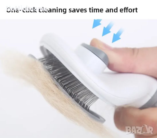 Гребен за домашни любимци, Четка за котки, кучета с игла от неръждаема стомана, снимка 3 - Други стоки за животни - 43939149