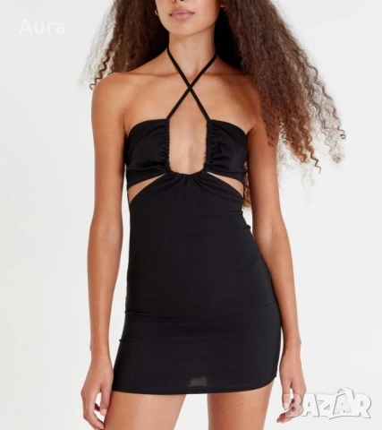 Black mini dress Pull & bear