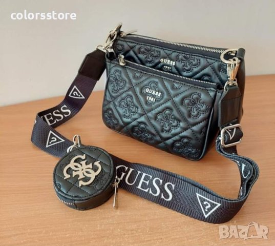 Черна чанта Guess код SG106, снимка 2 - Чанти - 38536088