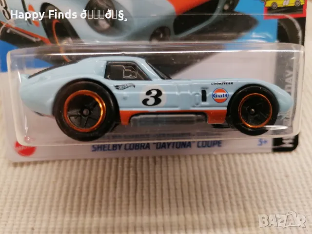 💕🧸Hot Wheels Shelby Cobra "Daytona" Coupe HW Race day, снимка 2 - Колекции - 47272013