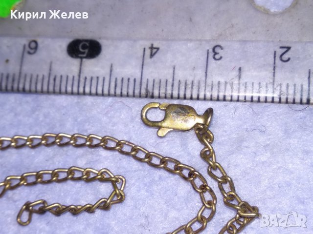 СТАРА СРЕБЪРНА с ПОЗЛАТА ФИНА ВЕРИЖКА ГРИВНА СИНДЖИРЧЕ МАЙСТОРСКА ИЗРАБОТКА - Със ЗАКОПЧАЛКА 30832, снимка 13 - Антикварни и старинни предмети - 41761549