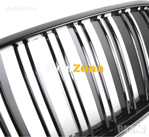 Предни Решетки Бъбреци за BMW X6 (2008-2014) E71  - Черен Гланц/Piano Design, снимка 4 - Аксесоари и консумативи - 44783161